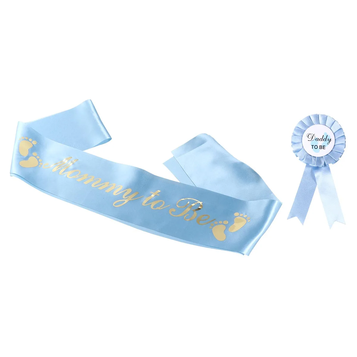 Sash Breastpin Set Letter Print Etiquette Belt For Daddy To To Be Celebration Decor Accessories