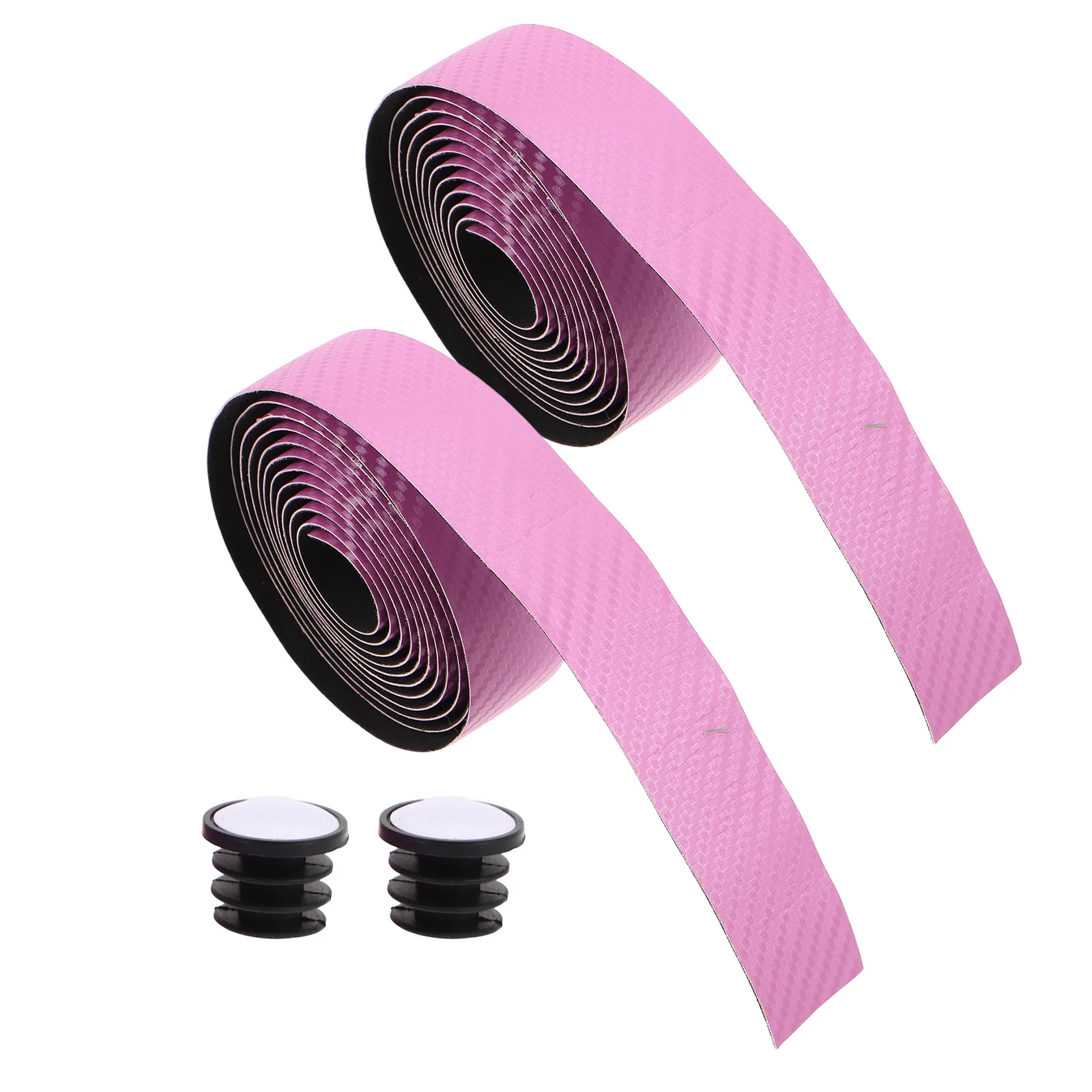 

2Sets Bike Handlebar Tape PU Non-Slip Shock Absorbing Cycling Handle Wraps 215cm Road Bike Grip Tape Comfortable Breathable