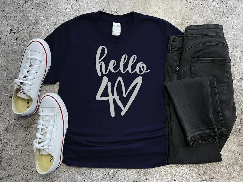 40th Birthday T-shirt, Birthday Gift, Funny Best Friends birthday, Birthday Gift for Women Gift 100% Cotton Fashion Streetwear