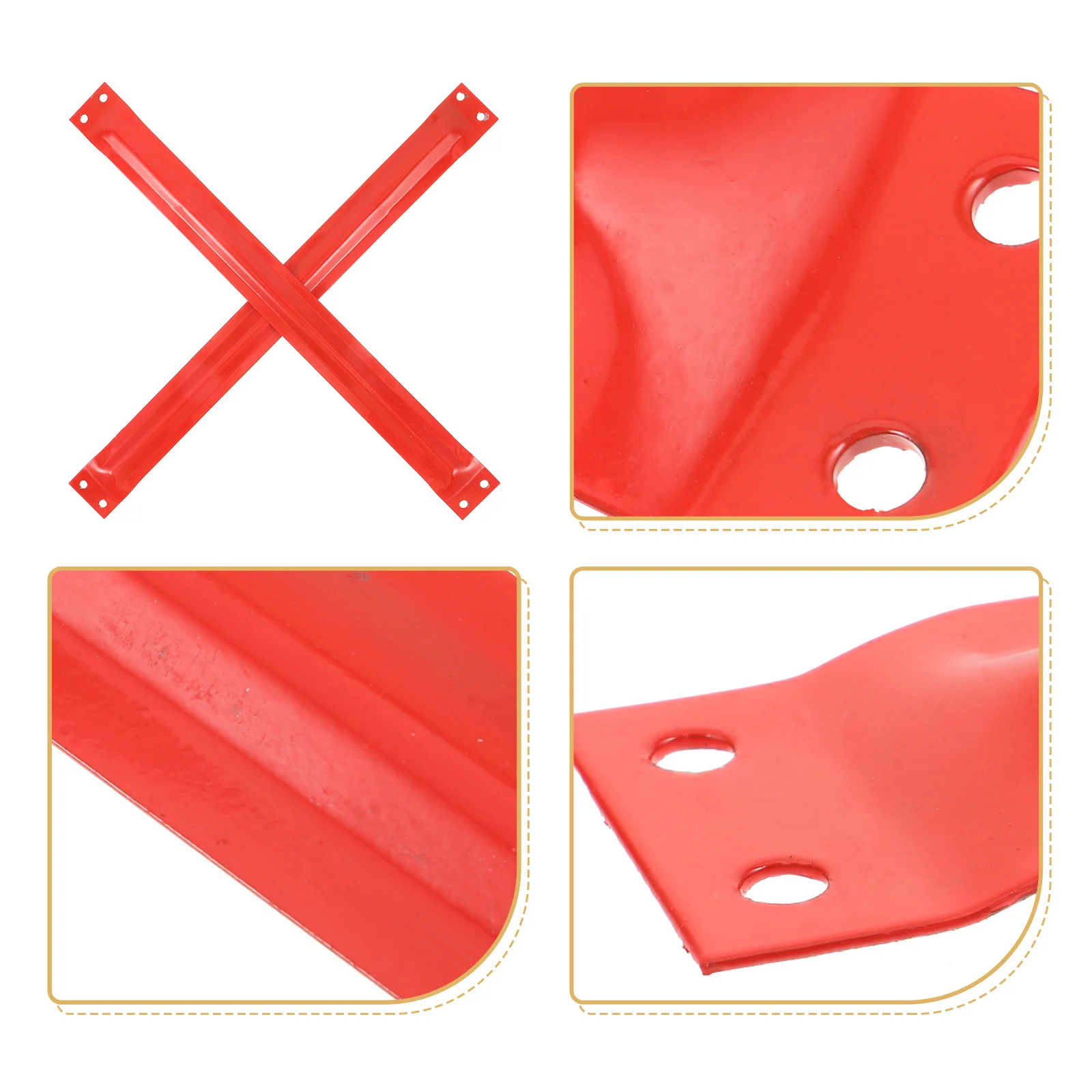 2Pcs Telescopic Ladder Tie Rods High Hardness Metal Fixing Rods Universal Ladder Accessories Stable Safety Tools