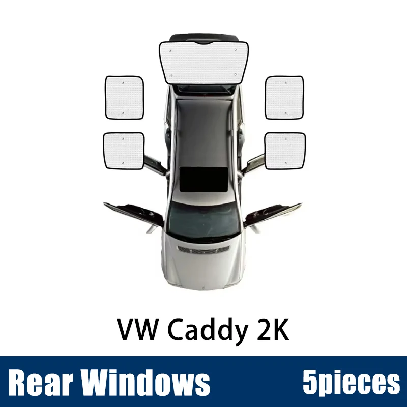 Voor VW Caddy 2K Accessoires Volkswagen Maxi MK3 2004 ~ 2019 Autoruit Zonnescherm Anti-Uv Vizier Blind covers Camper Interieur Onderdelen