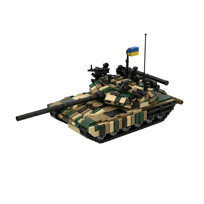 T64-BV Main Battle Tank Model MOC Building Bricks War Equipment Modular Technology Gifts Holiday Assemble Children Toys Suit