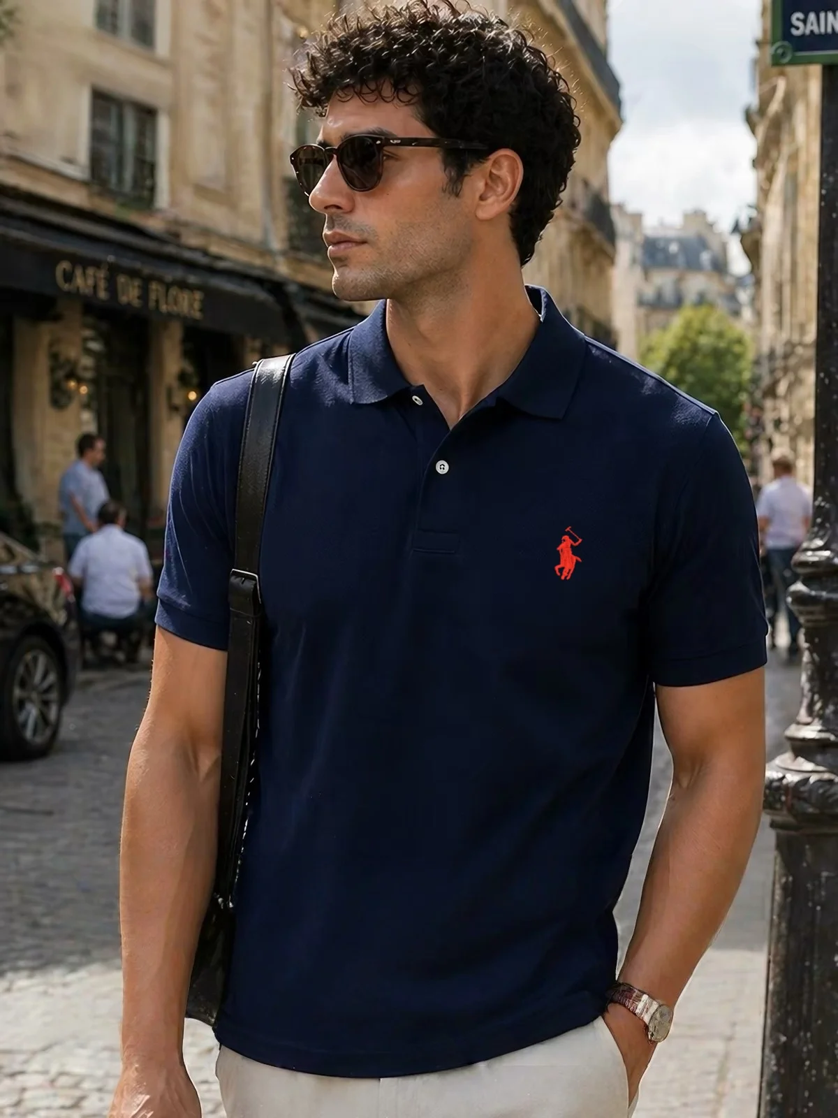 100% pure cotton 2026high-end brand men's short sleeve polo shirt summer fashion luxury logo embroidered golf top casual T-shirt