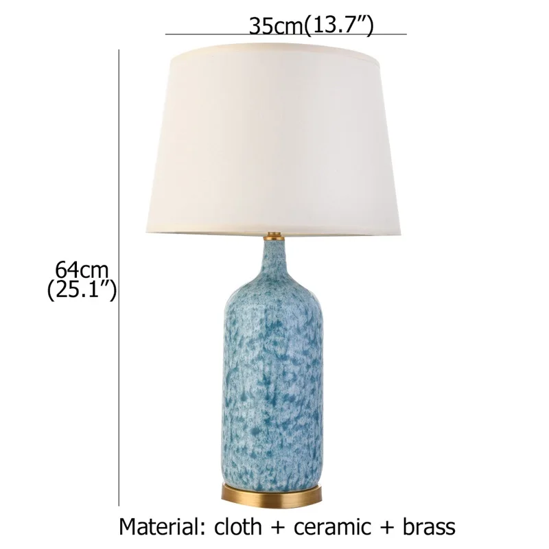 SOFEINA Cerâmica Table Light Lamp Cobre LED Contemporânea Luxo Padrão Desk Para Casa