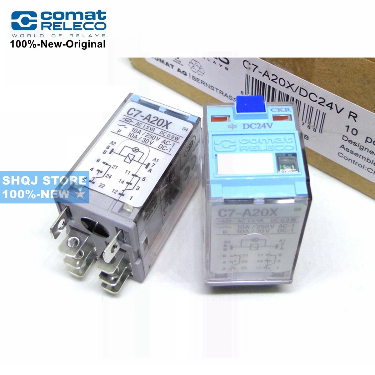 RELECO 100%-NEW 1PCS C7-A20X C7-A20DX C7-A20 C7-X10 DC24V AC230V DC110V DC220V S7-C 8PIN 10A Relay Original