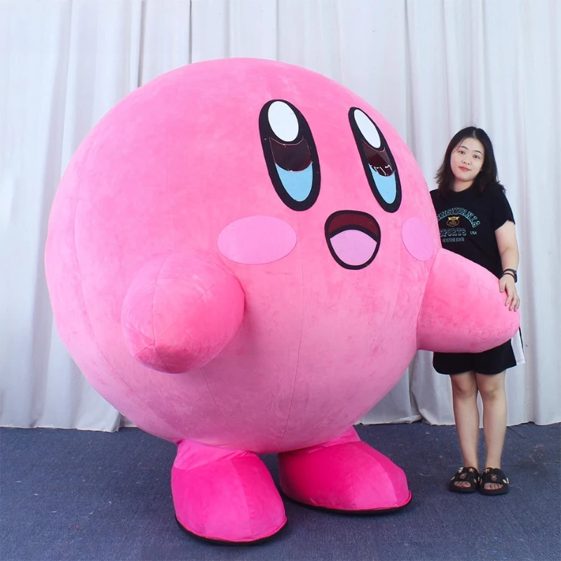 Miniso العملاق نفخ كيربي زي التميمة عروسة كارتون وتتسابق لطيف قليلا كرة مستديرة هالوين كرنفال الأحداث الملابس #2