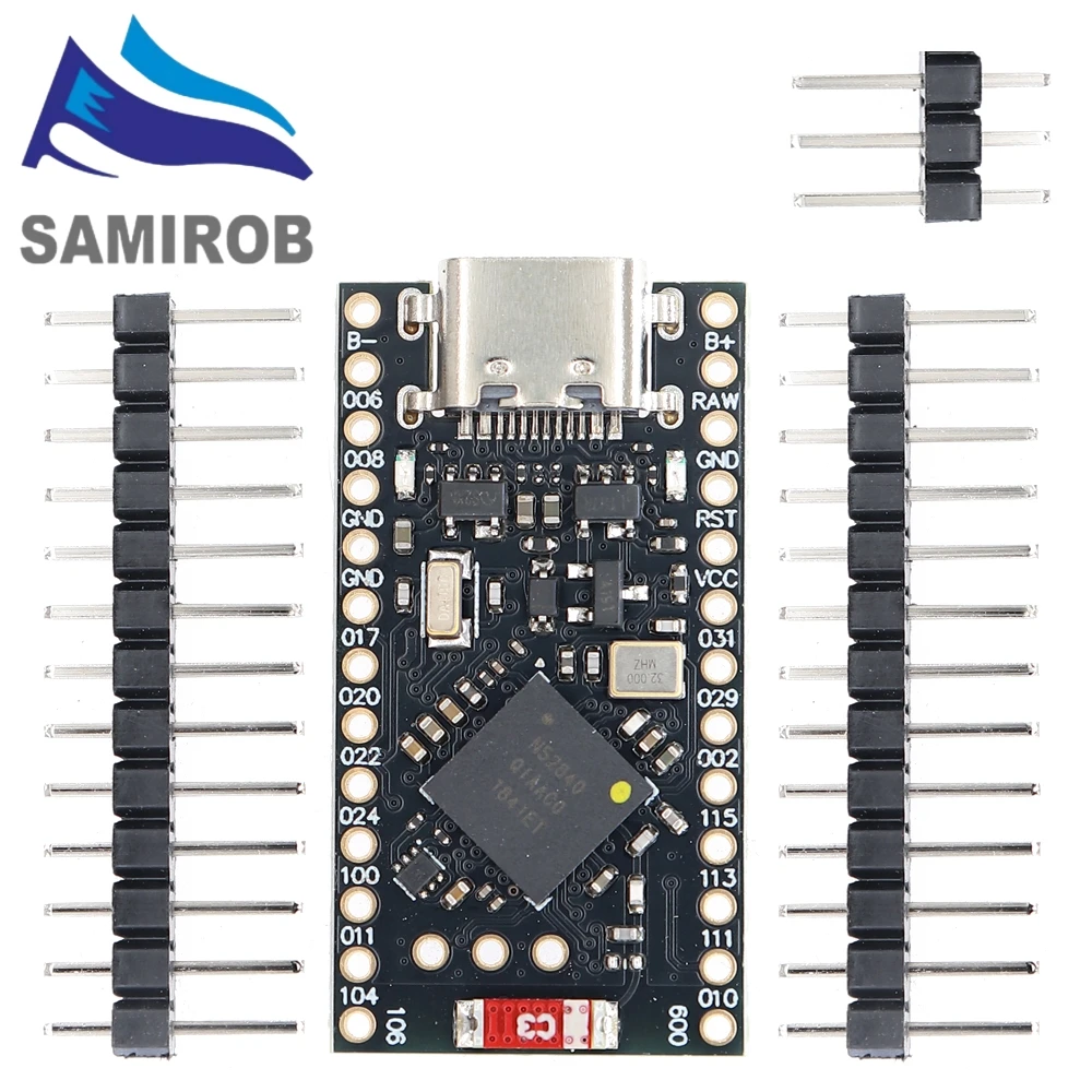 Picture 7: NRF52840 Development Board Compatible With Nice! Nano V2.0 Bluetooth Split keyboard Pro Micro Red Board For Arduino