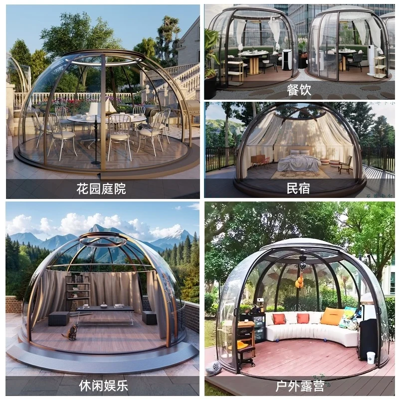 شرفة خارجية، بيت الفقاعات، فناء ذو المناظر الطبيعية الخلابة B & B، مطعم خارجي شفاف، Sollнçeszыыыыыыыыыыыыы].