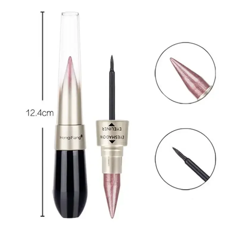 2 In 1 Glitter Long Lasting Waterproof Eyeliner Pencil Makeup Cosmetics Liquid Eyeliner Eyeshadow Pen Single Colored Pearl