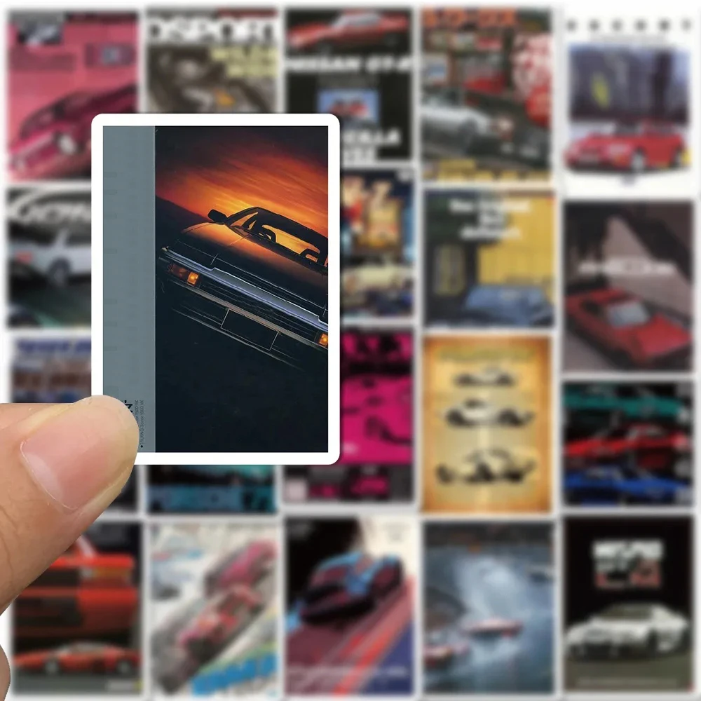 Picture 7: 10/30/50pcs JDM Retrofit Racing Car Poster Stickers Classic Cool Sticker Decorative Skateboard Phone Notebook Waterproof Sticker