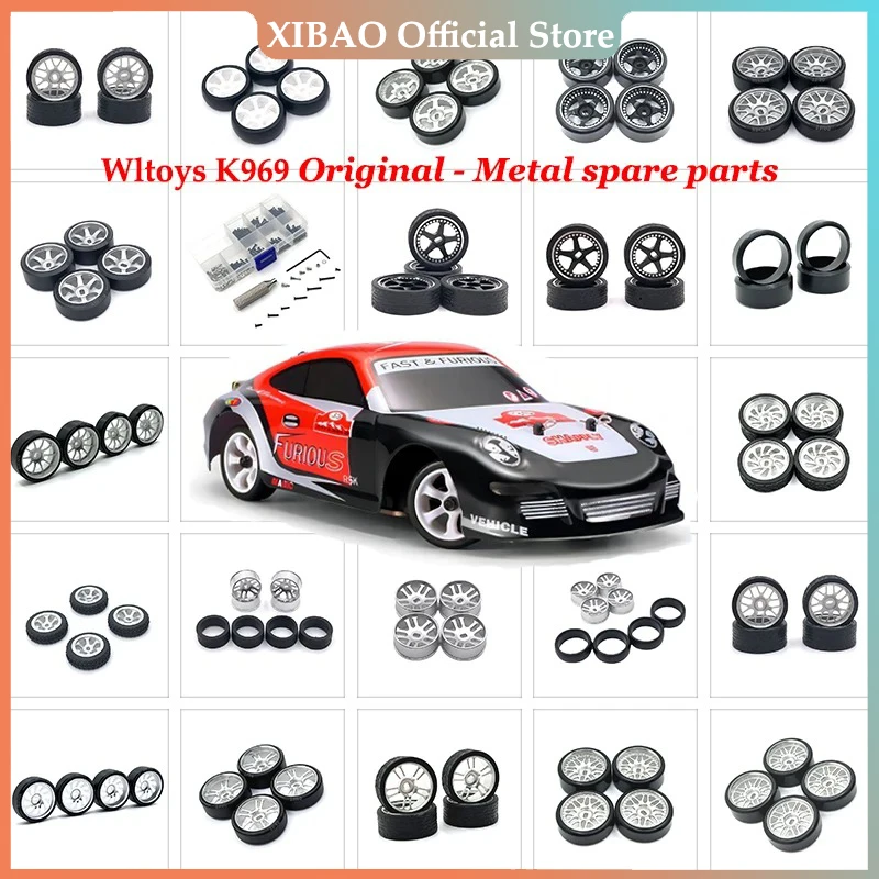 Wltoys 1/28 284131 K969 K979 K989 K999 P929 P939 4pcs 26mm Tire Tyres Wheel RC Car Upgrade Parts Accessories  Car Accessories