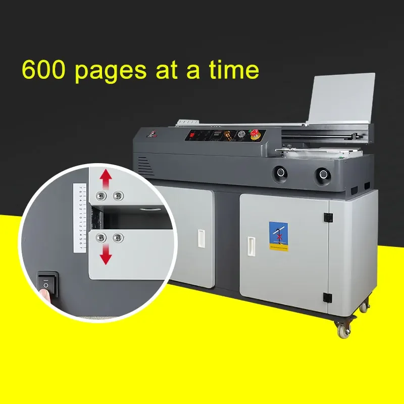 A4 side glue binding machine graphic copy shop book tender hot melt glue particle large binding machine wireless glue binding