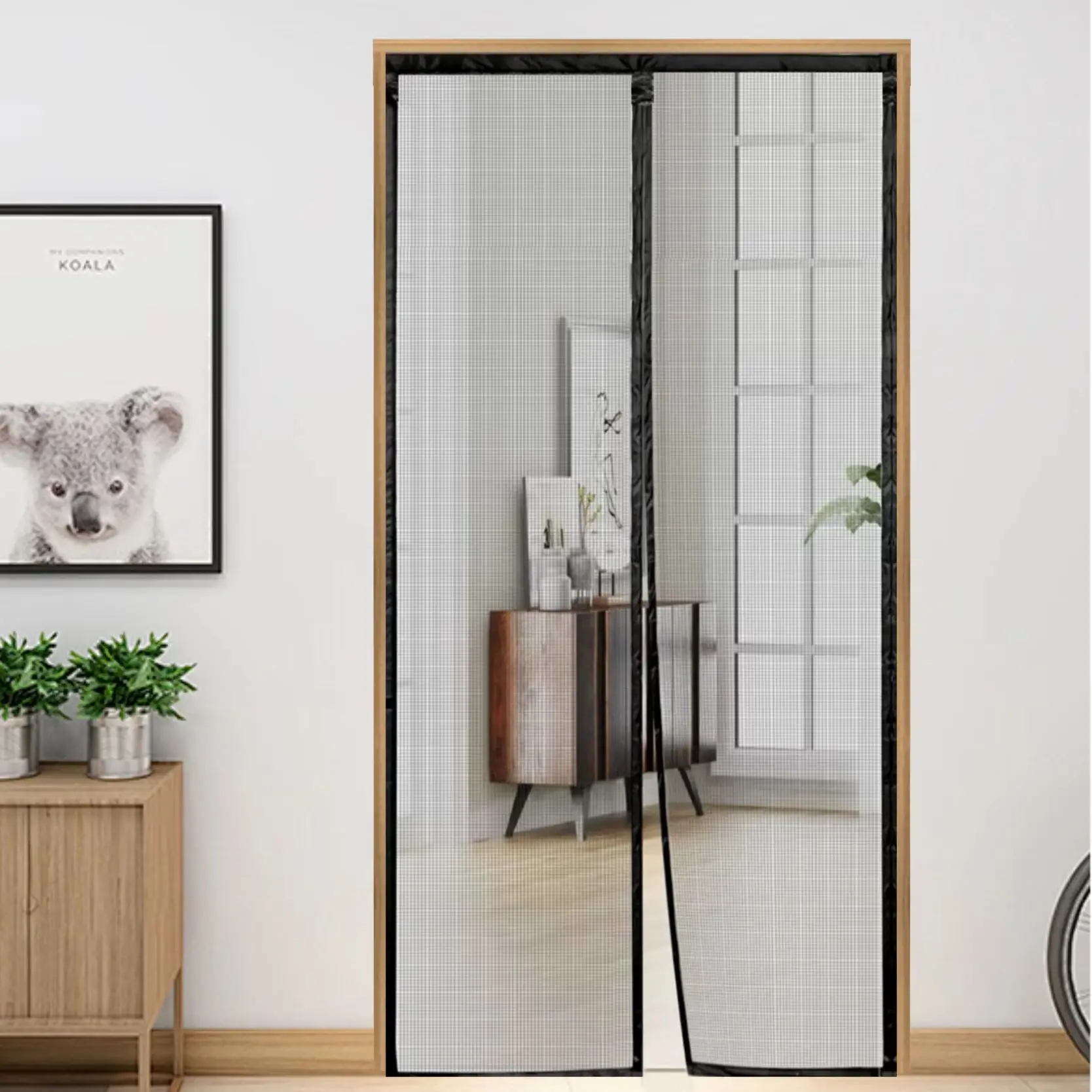 

Magnetic Insect Screen Door Curtain - Nano PP Mesh for Kitchen/Bathroom, Bug Penetration-Proof, Durable Home Accessories