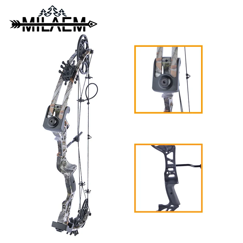 Compound Bow CNC Aluminum Alloy 15-45lbs 70% Left-off Teenager Bow and Arrow for Sport Archery Shooting Hunting Accessories