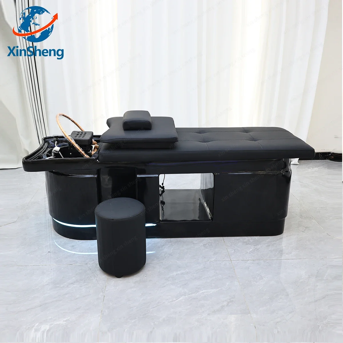 XinSheng Hair Wash & Head SPA Fumigation Shampoo Bed Beauty Salon Massage Table Massage Beds Barber Shop Commercial Furniture