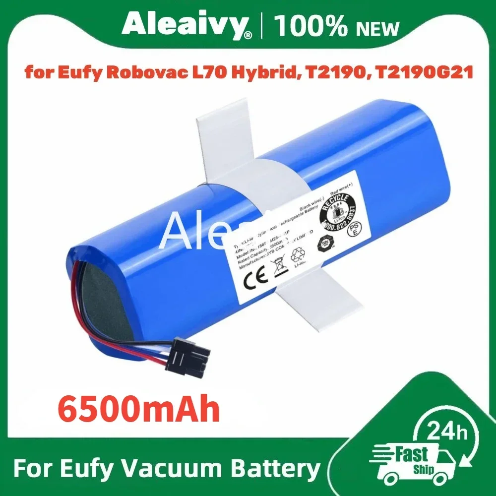 Vacuum Battery Replacement for Eufy Robovac L70 Hybrid T2190, Eufy 360 S9 X90 X95,INR18650M26-4S2P Vacuum Cleaner, 14.4V 6500mAh