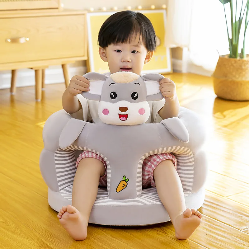 1pc Baby Sofa Support coprisedile Toddler Cartoon peluche Chair imparare a sedersi comodo lavabile senza culla di riempimento