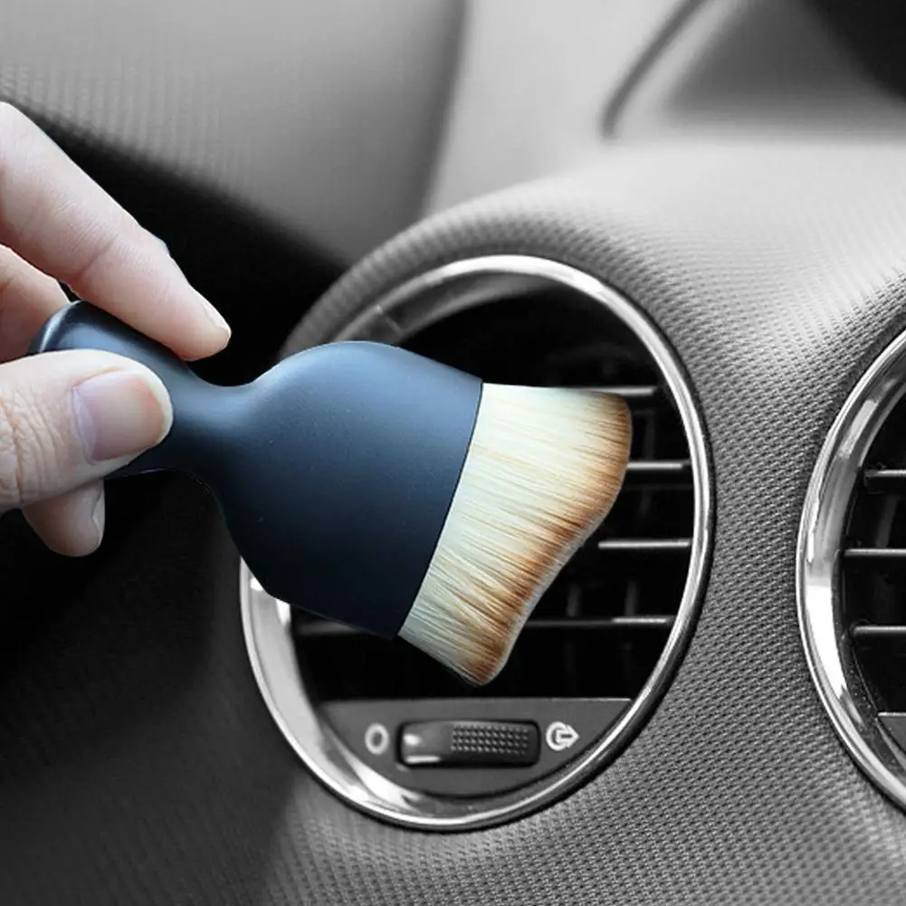 Car Curved Brushes Washing Soft Brush For Car Interiors Instrument  Air Outlet Dust Removal Brush Home Detail Cleaning Tool