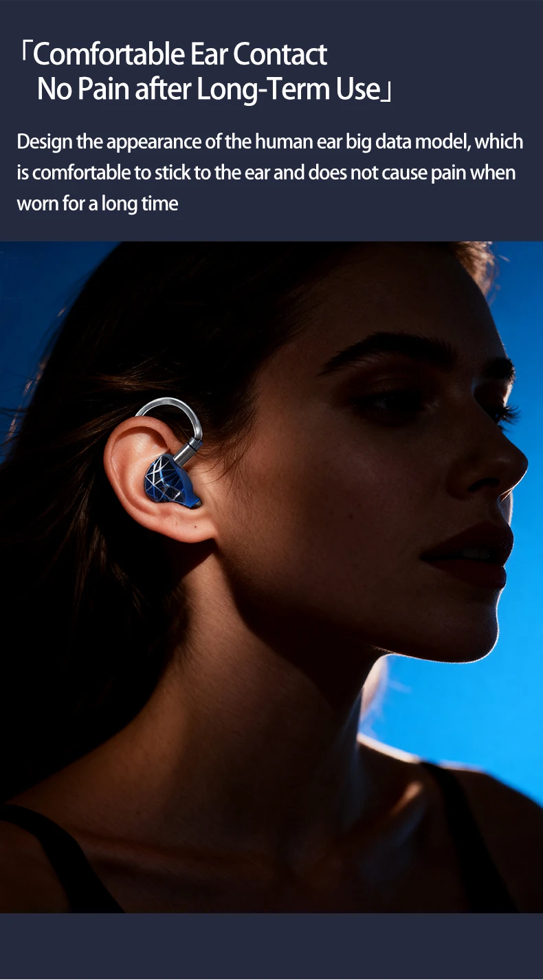 Sound Rhyme SR10 In-Ear HiFi-Kopfhörer mit Dual 10mm PU+LCP Membran-Dynamiktreiber IEMs Musik-Monitor – Detail 2
