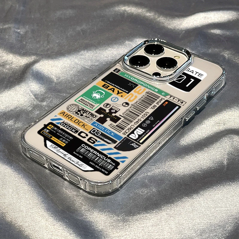 Car Sticker Labels Clear Phone Case for iPhone 17 16 15 14 Plus 13 12 11 Pro Max Air 7 8 Plus X XS XR 16e SE2 Shockproof Cover view 6