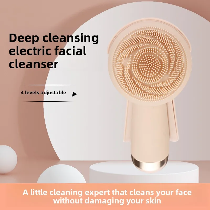 Electric Face Wash Instrument Pore Cleaning Beauty Instrument Silicone Facial Cleanser