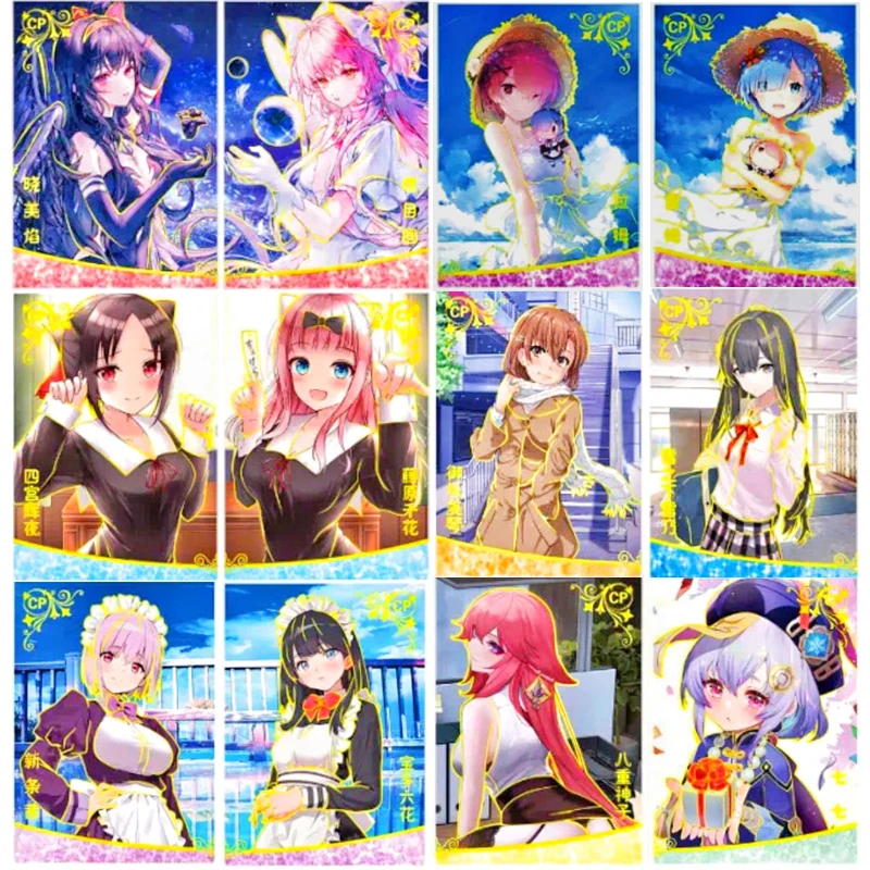 

Anime Goddess Story Hot Chung Cute CP Flash Card Misaka Mikoto Beelzebul Rem Collection Toy Card Christmas Birthday Present