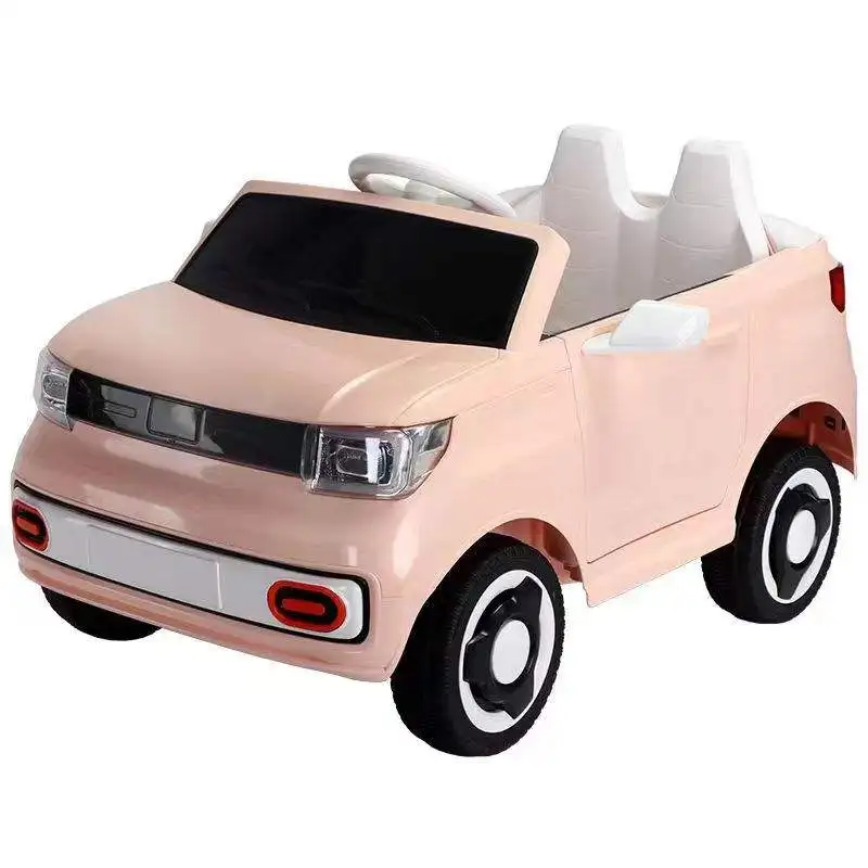 New children's electric car mini cute boy girl baby can sit double drive double power double door remote control