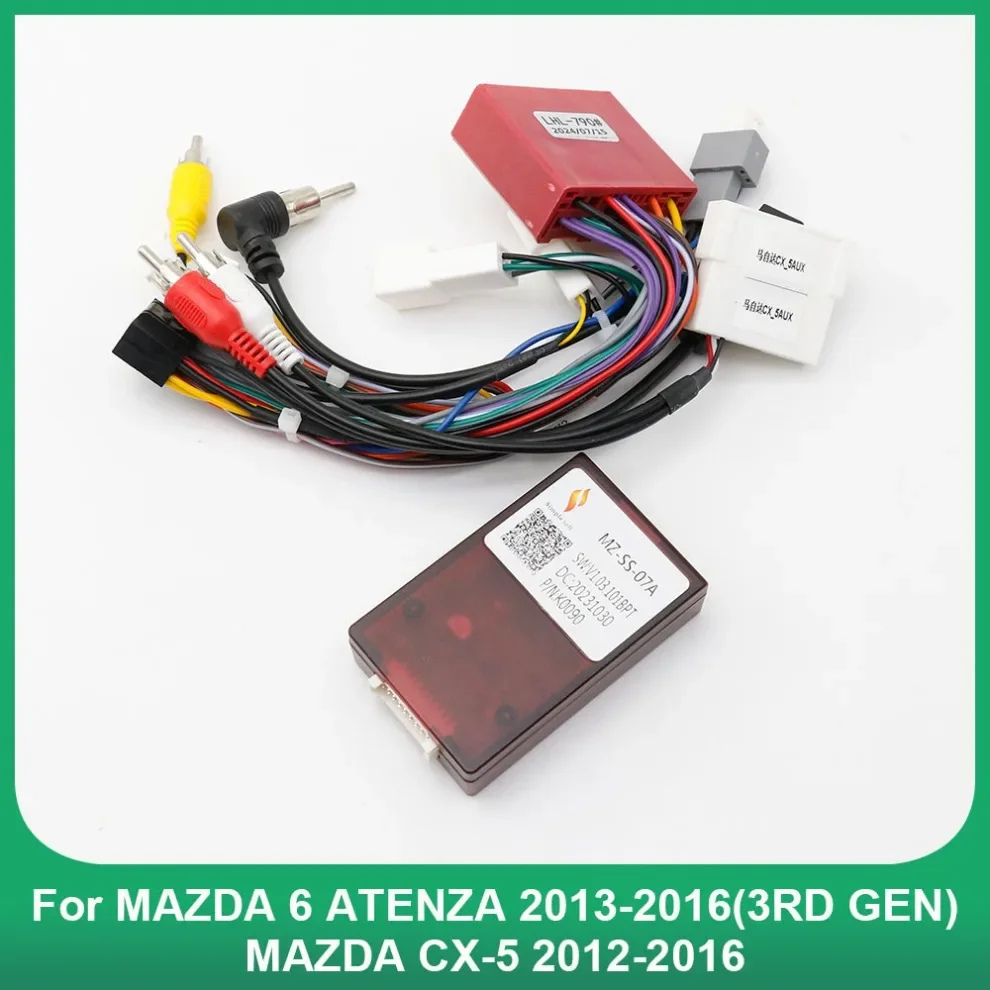 

Car 16PIN Android Wire Harness Adapter Canbus Box Decoder For Mazda 6 Atenza CX-5 CX5 2012-2016