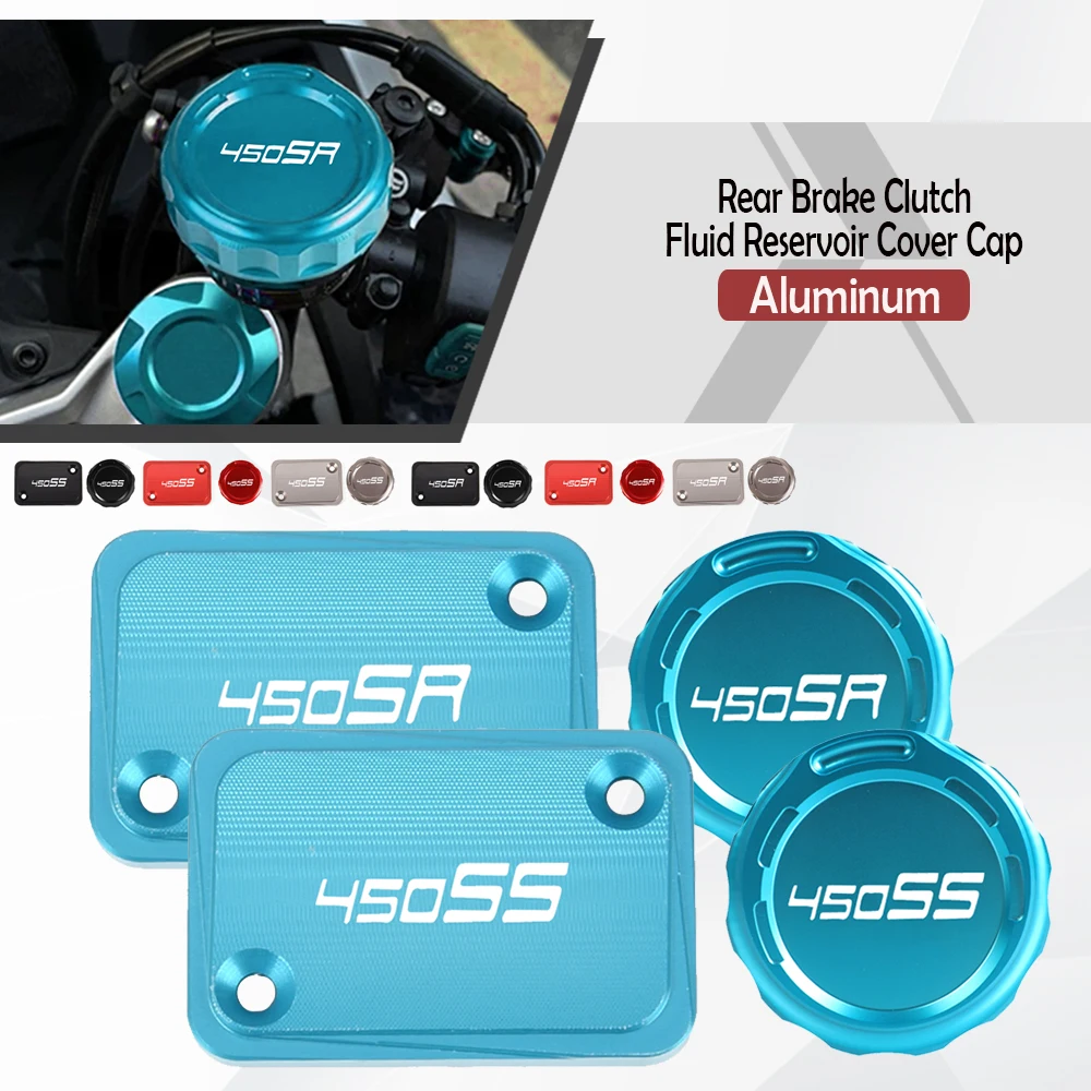 

FOR CFMOTO CF MOTO 450SR 450 SR SS 450SS 2022 2023 2024 2025 Motorcycle Front Brake Fluid Reservoir Caps Cover Guard