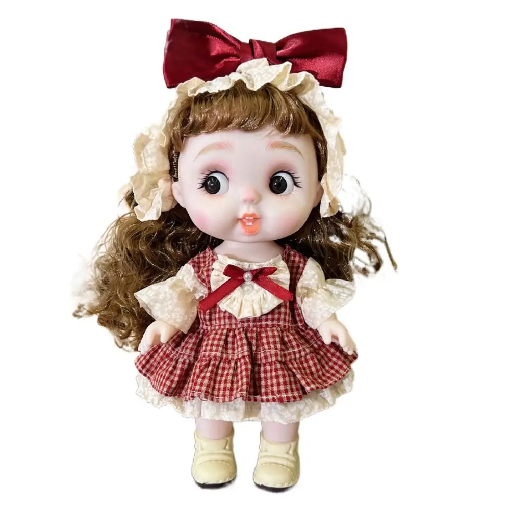 

Baby Doll Full Body 28cm Dress Doll Dolly Vinyl Girls' Doll with Clothes Diy Hair Lifelike Girl Dress Up Toys Girl Gift