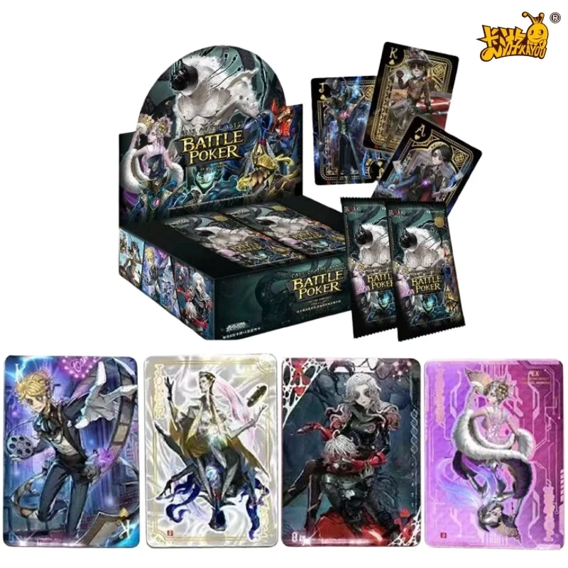

KAYOU Identity V Battle Poker Cards Full Set, Black Jack Game Collectible Trading Cards Booster Box, Anime Character Gift