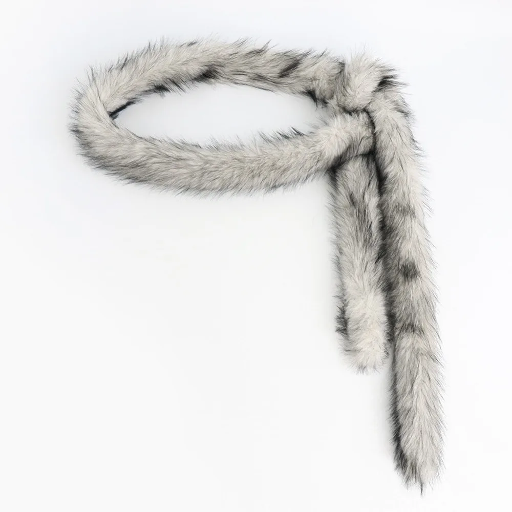 

Harajuku Super Soft Punk Fur Belt Y2K Warm Soft Plush Belt Fluffy Plush Waist Chain Street Dance Accessory