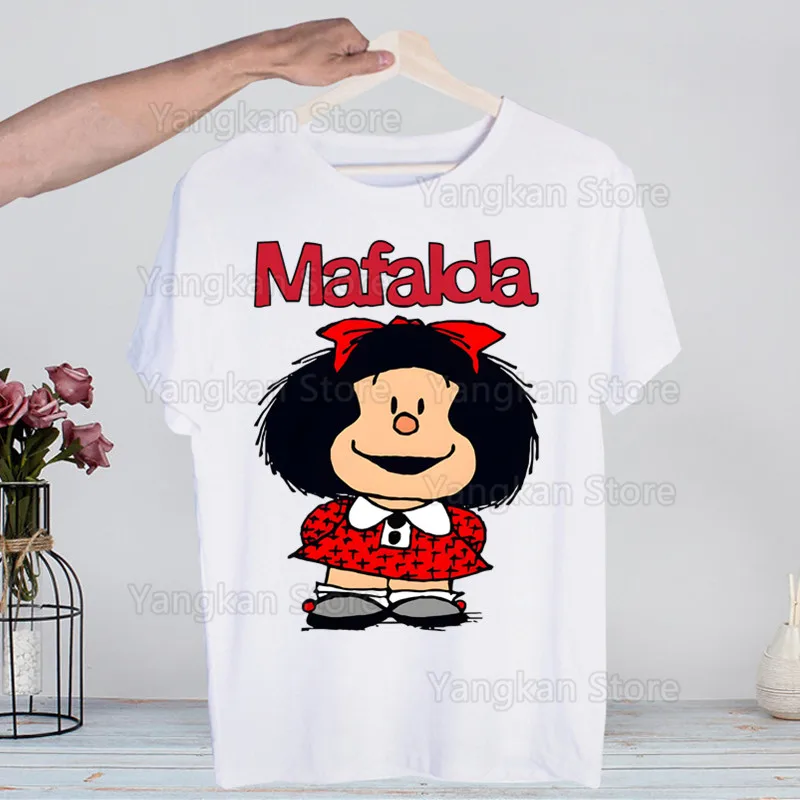 Mafalda T Shirt Men Shirts Quality Summer Top Tshirts Short Sleeves Tees T-Shirt