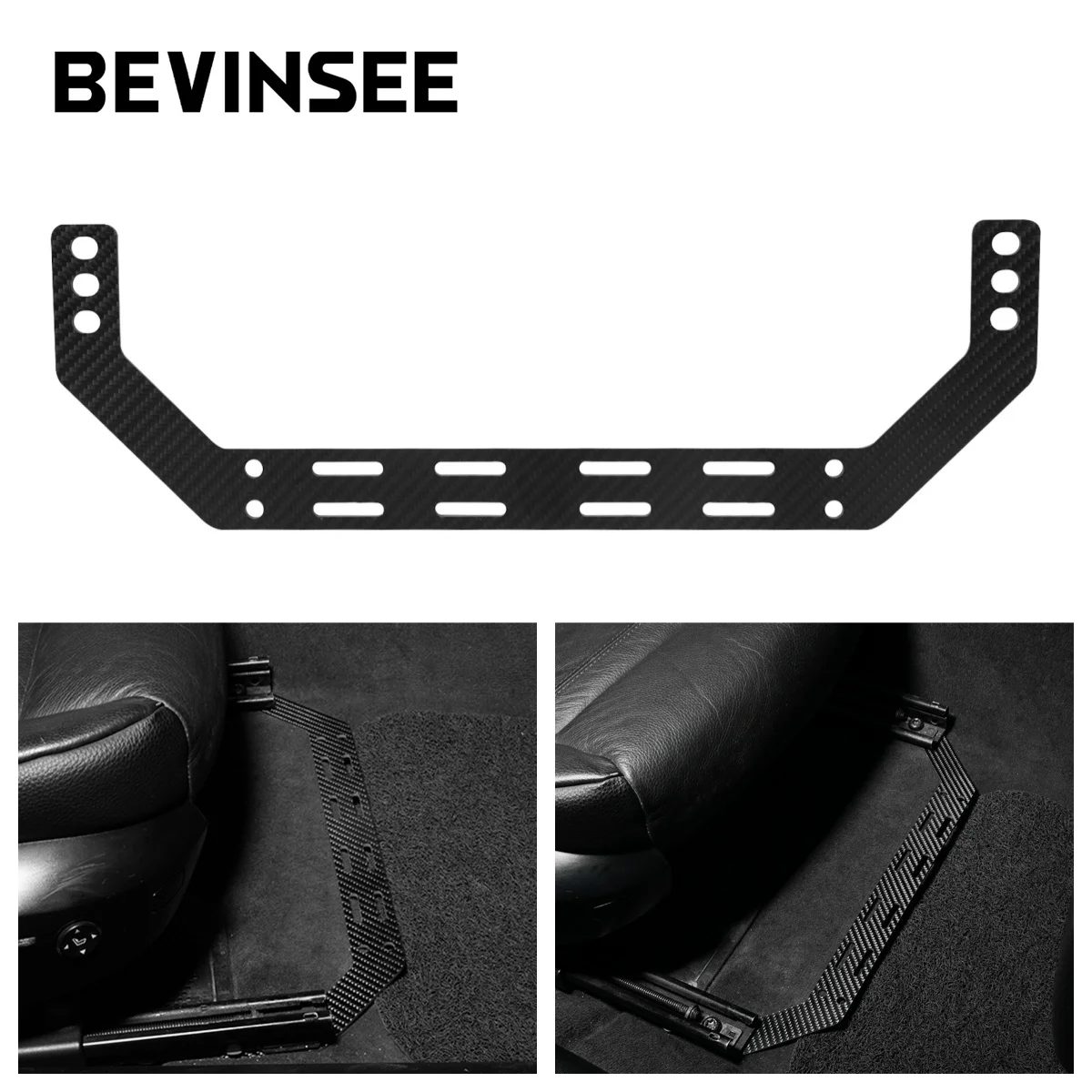 

BEVINSEE Fire Extinguisher Seat Mount Holder Bracket for BMW E92 E90 E91 E93 323i 325i 328i 330i 335i 2005-2013