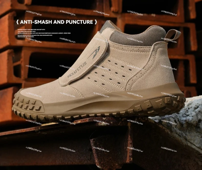 anti spark welding shoes for welder anti scalding suede safety shoes for work anti smashing  puncture working shoes for men