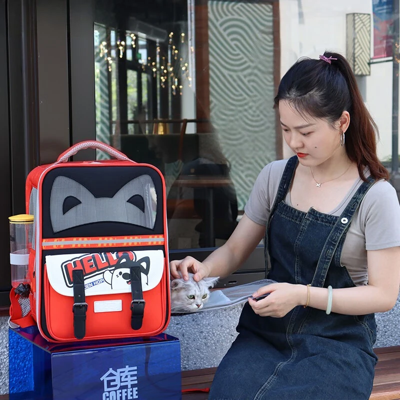 

Сумка для кошек, портативный мобильный рюкзак для домашних животных с кабиной, рюкзак большой вместимости, рюкзаки для кошек, товары для домашних животных