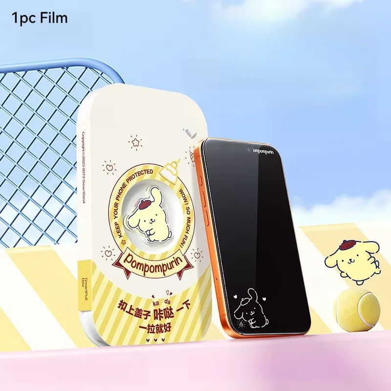 Cartoon Onzichtbare Schermbeschermer voor iPhone 17 Pro Max Air 17e 16 15 14 13 Gehard Glas Anti-Val Eenvoudige Installatie Folie