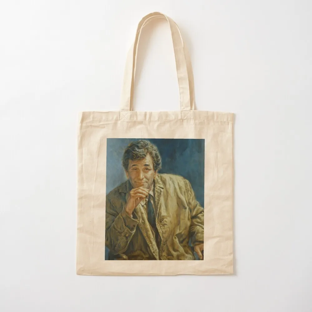 

Columbo Portrait Painting - “Murder, A Self Portrait” Tote Bag Customizable tote Gift the Canvas