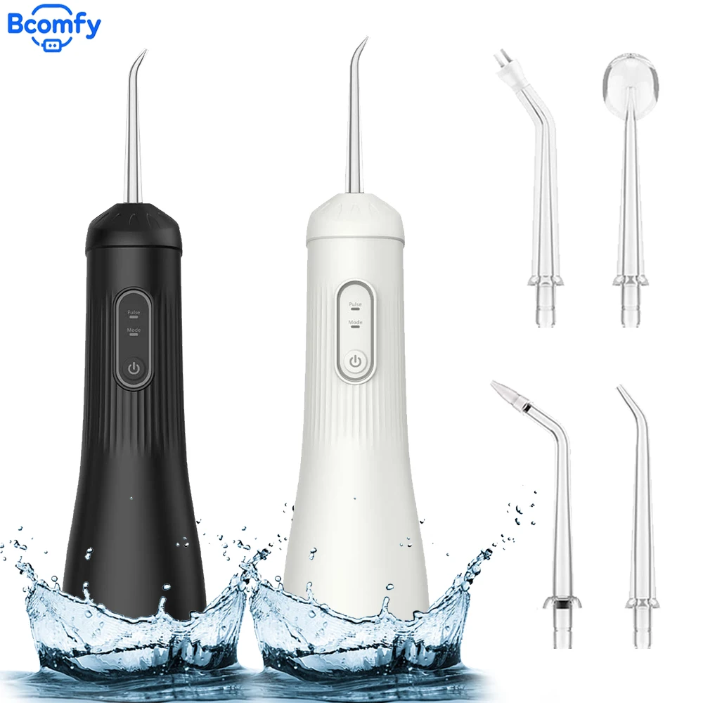 

Электрический ирригатор для полости рта, 3 режима очистки, ирригатор для воды, портативный перезаряжаемый стоматологический струй воды, 260 мл