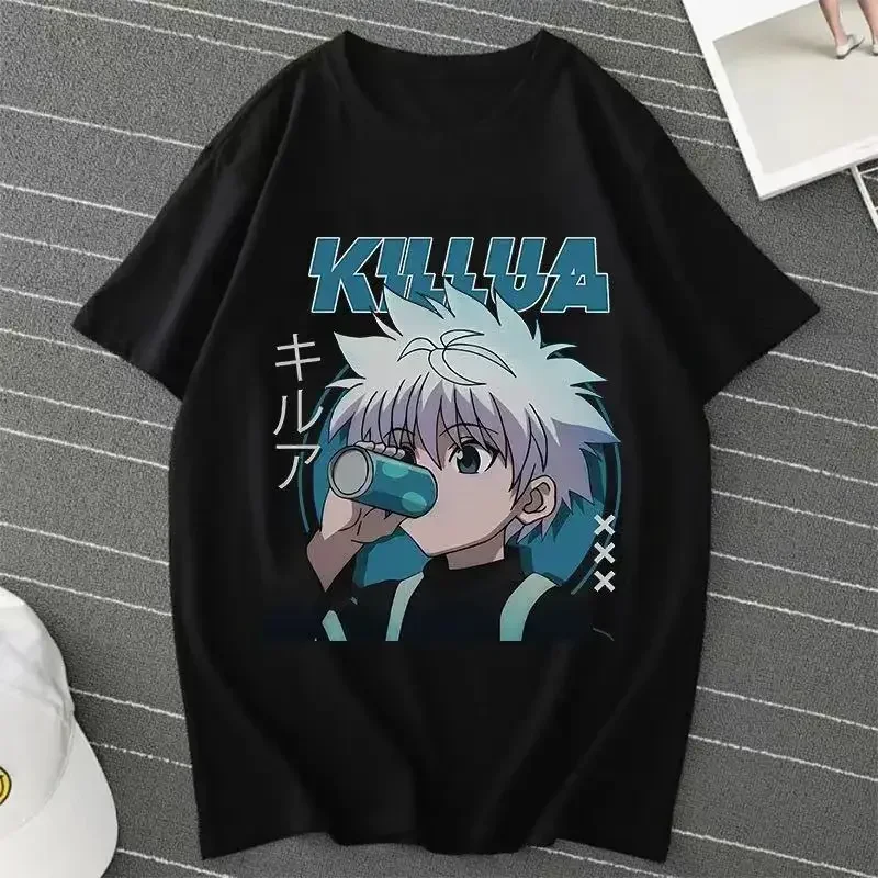 New Anime Hunter X Hunter Killua Zoldyck T Shirts Men HXH Anime T-shirt Casual New fashion Summer Men Clothing Tops