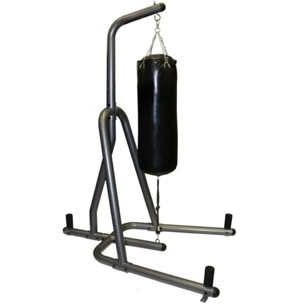 

Boxing/Punching Heavy Bag Stand Machine Sand Sack Fitness Body Building Sports Entertainment - Graphite/ Black