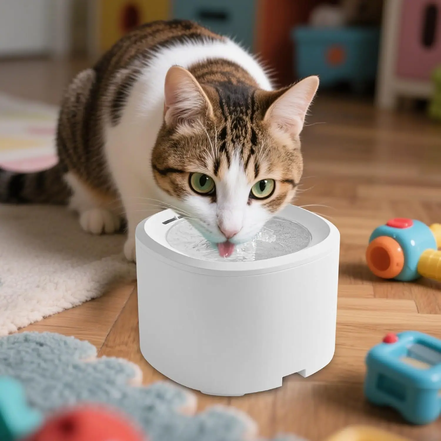 Automatic Cat Water Fountain USB Powered Quiet Dispenser