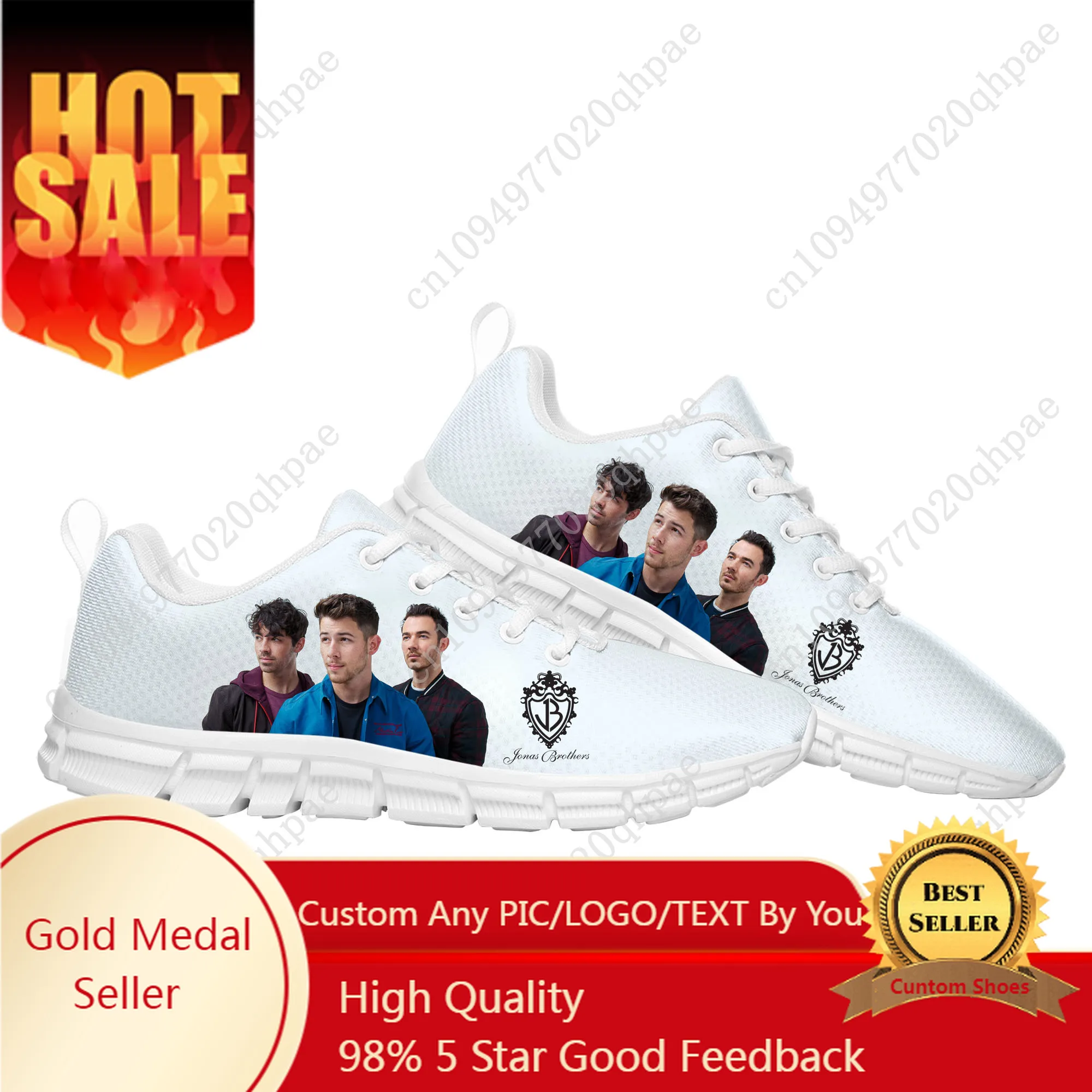 

Jonas Brothers Sports Shoes Mens Womens Teenager Customized Sneakers DIY Casual Custom Made Shoe High Quality Couple Shoes