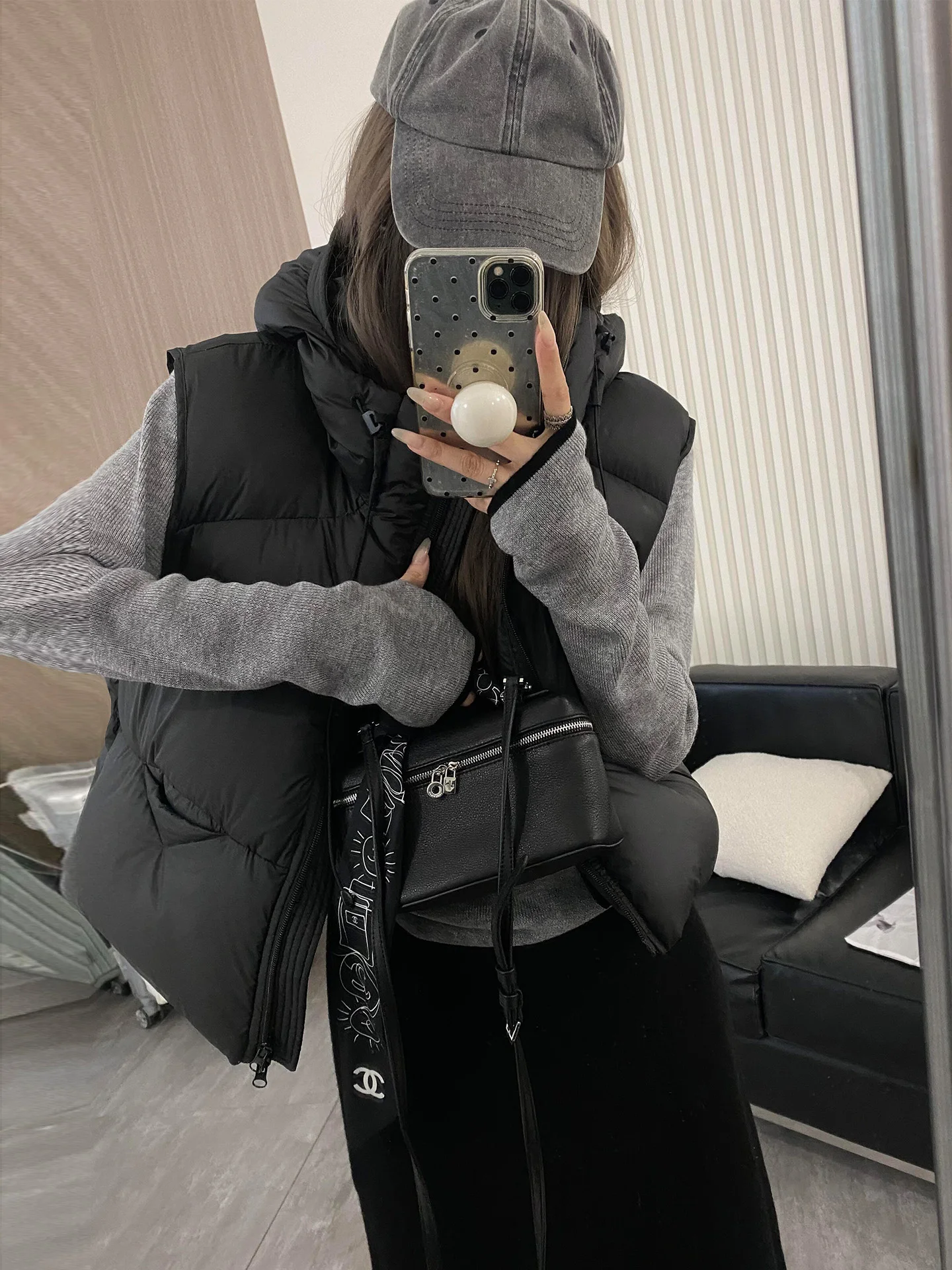 Women's ort Hooded down Vest Lightweight Faionable Trendy oulder Pad Jaet Outerwear Poem Red Sle Versatile Zipper C...