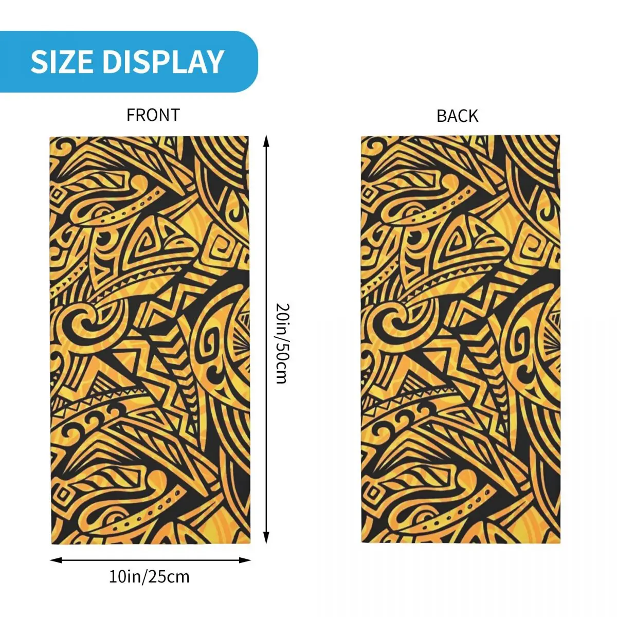 القبلية الماوري المحارب الوشم نيوزيلندا فخور باندانا الرقبة الجراب مطبوعة الوجه وشاح متعدد الاستخدام أغطية الرأس ركوب الخيل #3