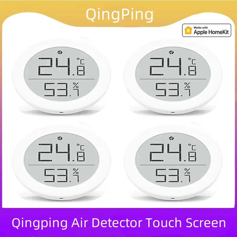 Qingping Indoor Temperature Humidity Monitor T Version Thread/BLE High-precision E-Link INK Thermometer work with Apple HomeKit