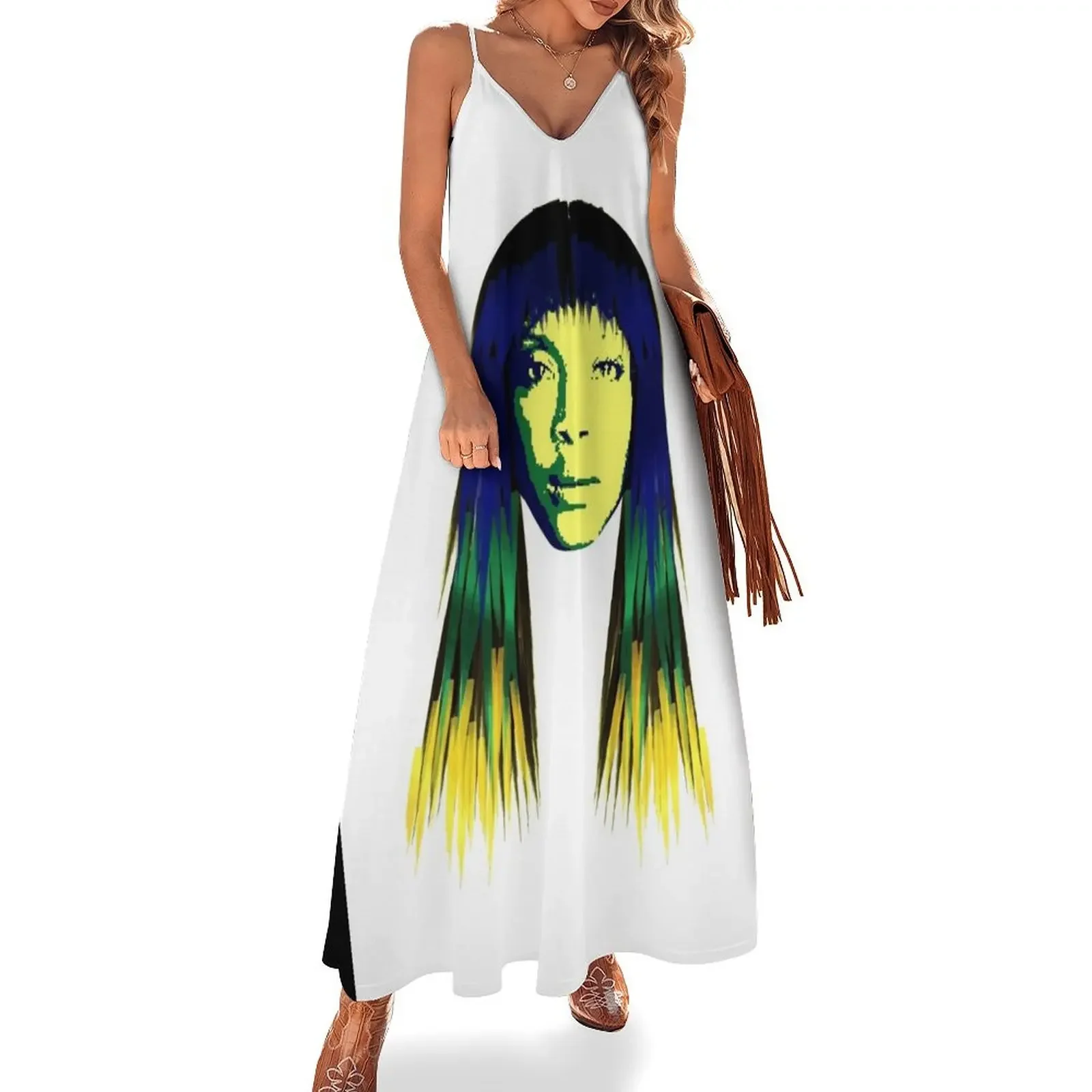 

Erykah Vintage Retro Badu Sleeveless Dress Female dress