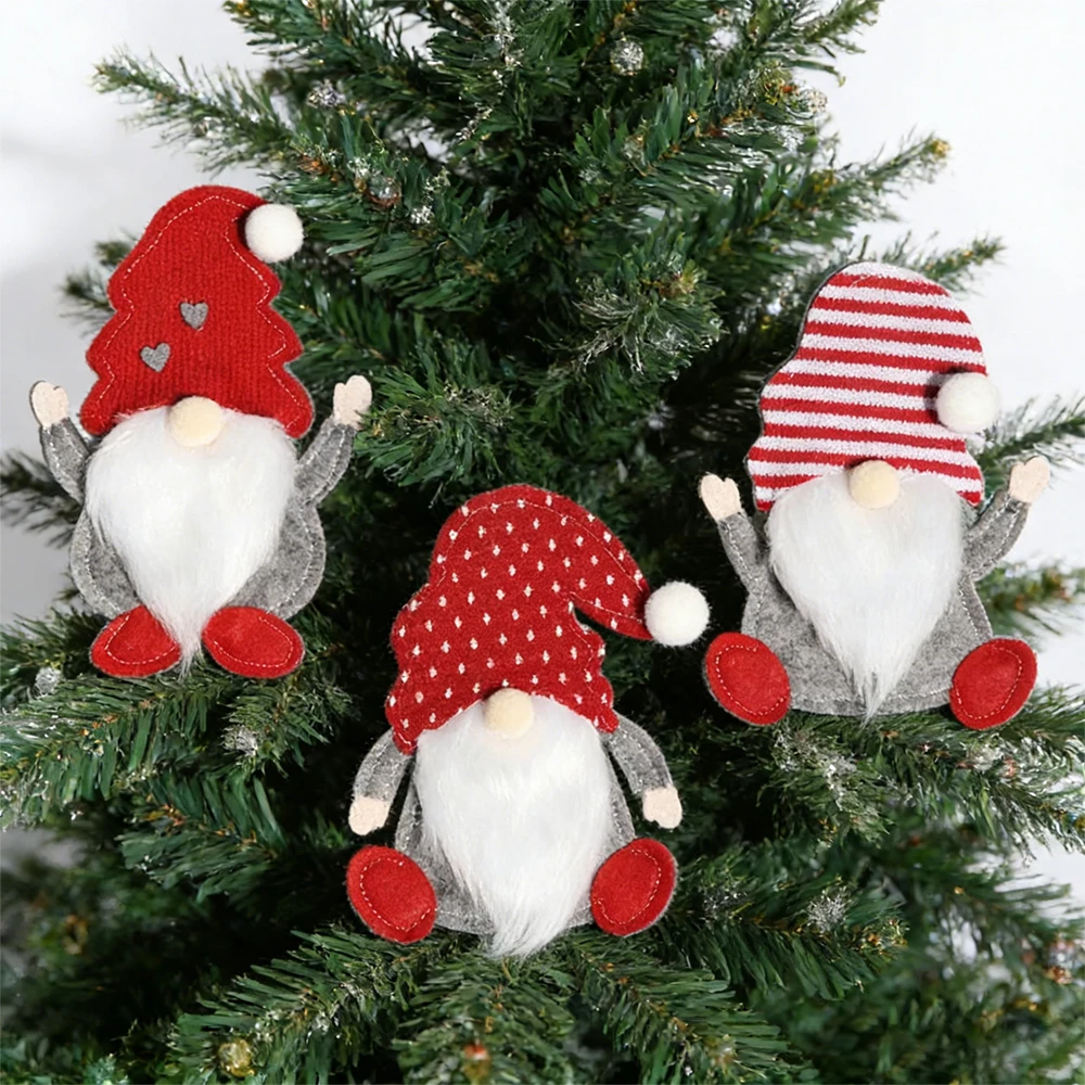 Christmas Santa Claus Knife Fork Bag Set Cartoon Kitchen Tableware Decor Creative Noel Party Desktop Decoration for Home Holiday