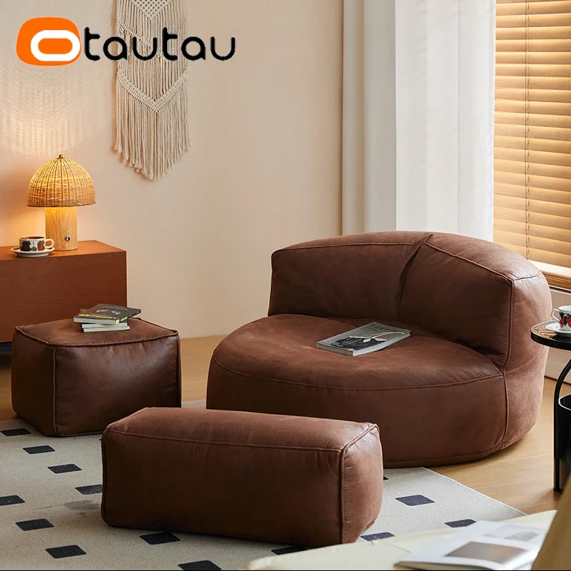 OTAUTAU Faux Leather Bean Bag Cover SF004【No Filler Inside! You Need To Buy Filler By Yourself !】 view 6