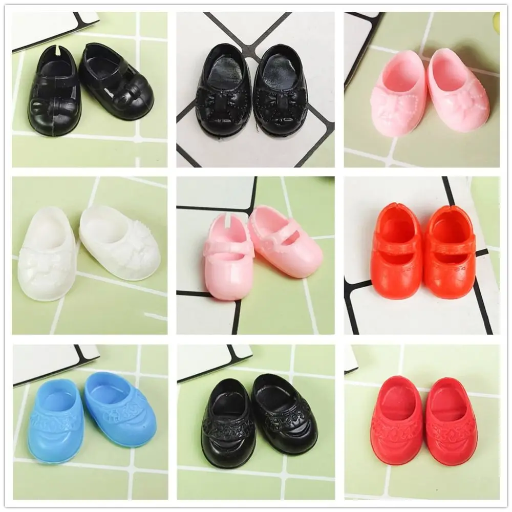 1 pairs Fashion Doll Shoes Boots PVC 10 Styles Dolls Stand Other Accessories Cute General-Purpose Doll Body Shoes for 17cm Dolls